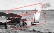 Pulling The Boat To Shore, The River Blackwater 1903, Osea Island
