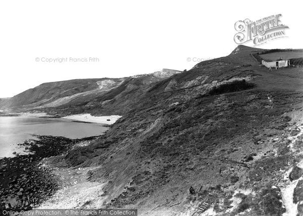 Photo of Osmington Mills, Red Cliffs c.1950