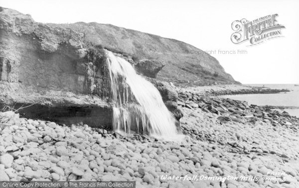 Photo of Osmington Mills, Waterfall c.1950