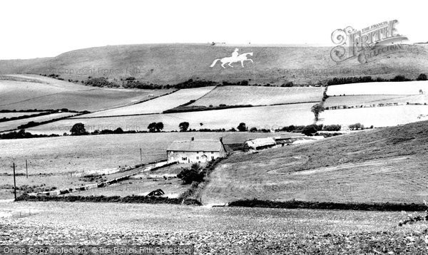 Photo of Osmington, The King George III White Horse c.1960