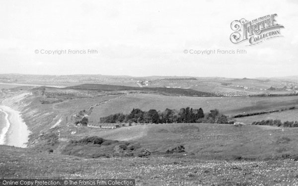 Photo of Osmington, View From The Downs c.1955