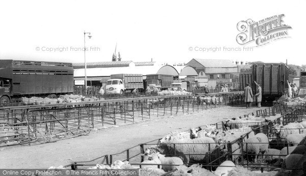 Photo of Oswestry, Cattle Market c.1960