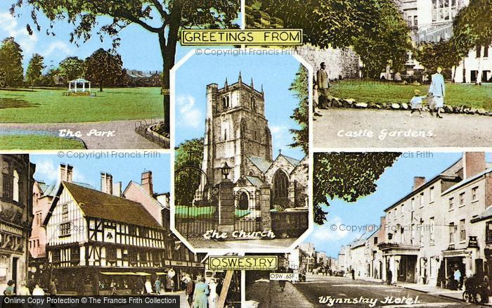 Photo of Oswestry, Composite c.1960