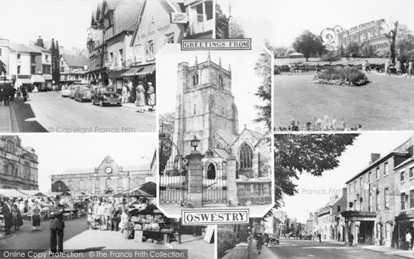 Photo of Oswestry, Composite c.1960