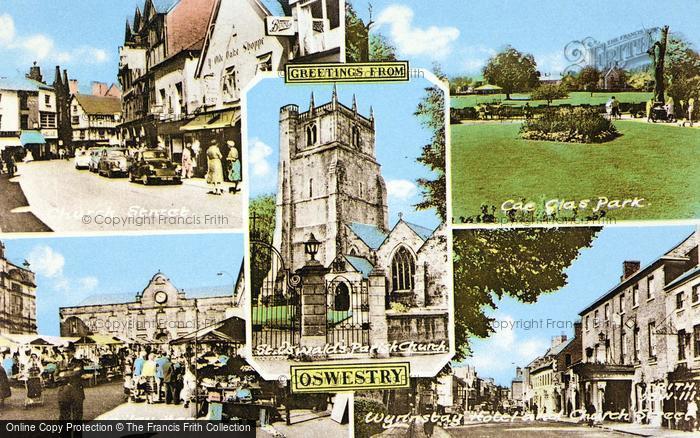 Photo of Oswestry, Composite c.1960