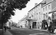The Wynnstay Hotel And Church Street c.1955, Oswestry