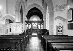 The Church, Interior c.1955, Othery