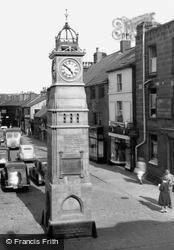 Market Place, Town Clock c.1955, Otley