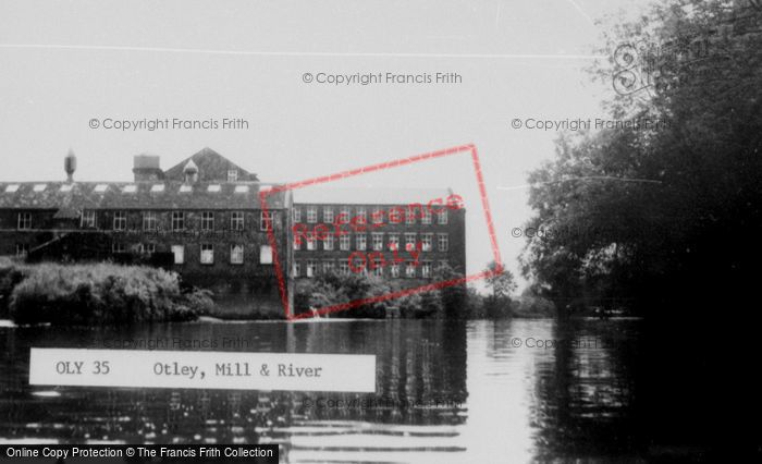 Photo of Otley, The Mill And River c.1960