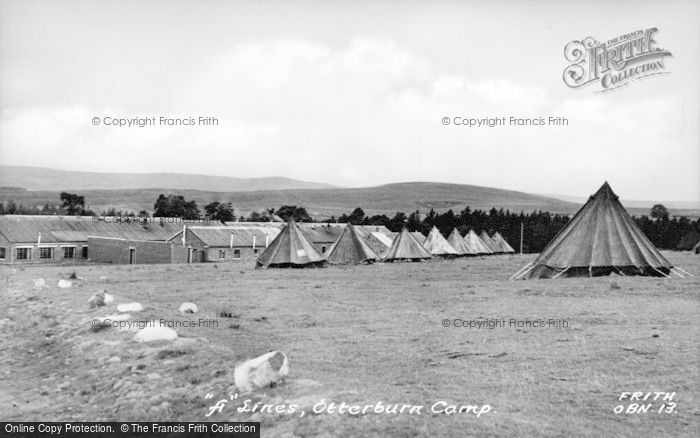 Photo of Otterburn, Camp, The 'a' Lines c.1955