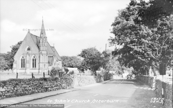 Photo of Otterburn, St John's Church c.1955