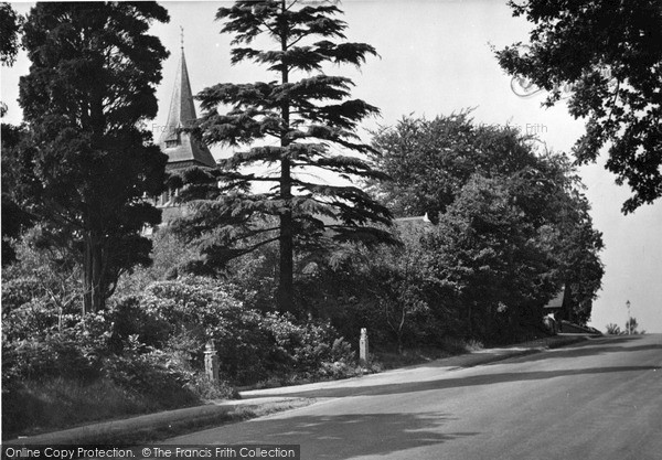 Photo of Ottershaw, Christ Church, Church Hill c.1955
