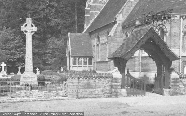 Photo of Ottershaw, Christ Church Lychgate c.1955