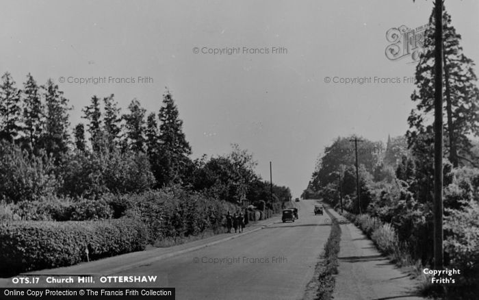 Photo of Ottershaw, Church Hill c.1955