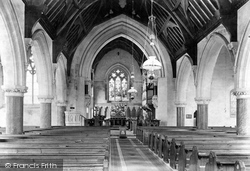 Otterton, Church interior 1907