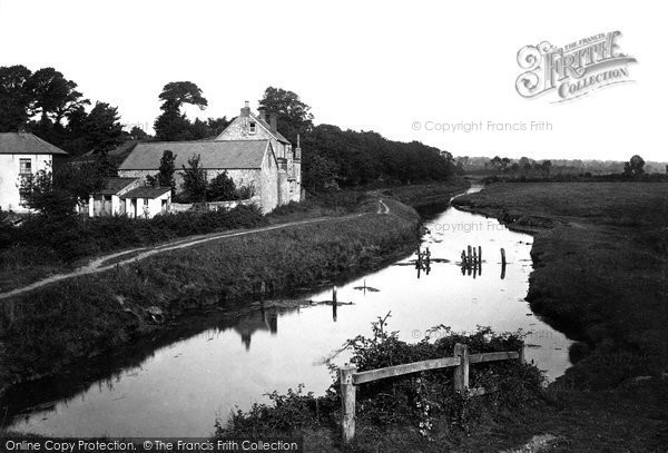 Photo of Otterton, Ottermouth Cottages And The River 1890