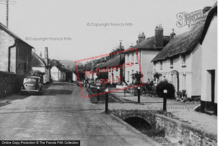 Photo of Otterton, Thatched Cottages c.1955