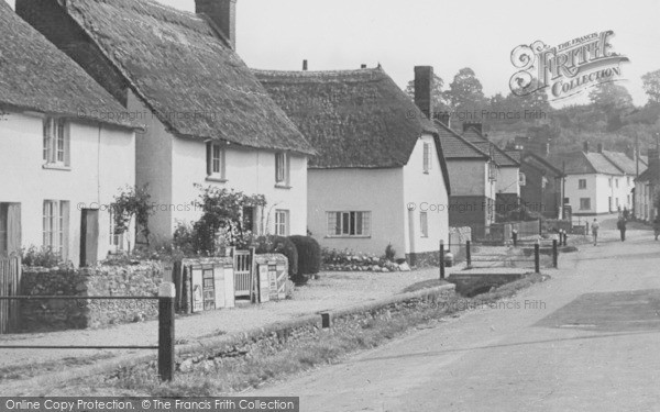Photo of Otterton, Thatched Cottages c.1955