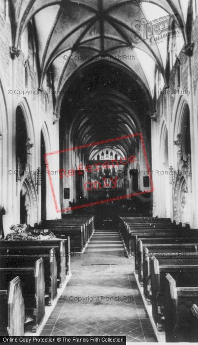 Photo of Ottery St Mary, Church Interior c.1960