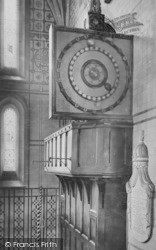 Clock In The Church 1907, Ottery St Mary