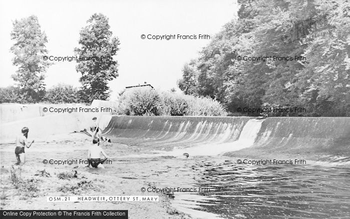 Photo of Ottery St Mary, Head Weir c.1955