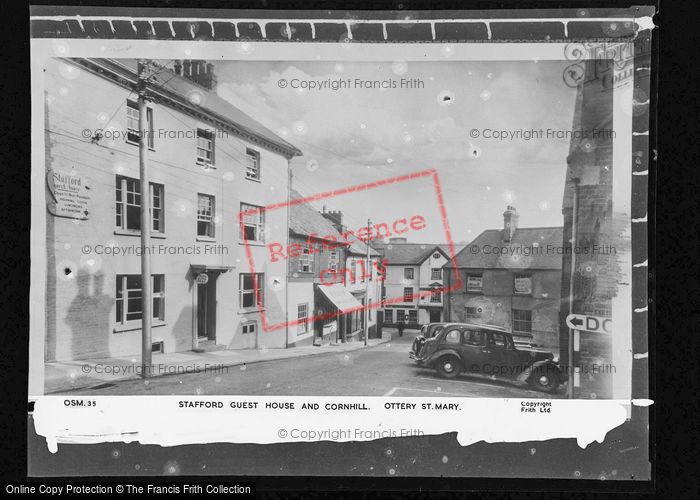Photo of Ottery St Mary, Stafford Guest House And Cornhill c.1955