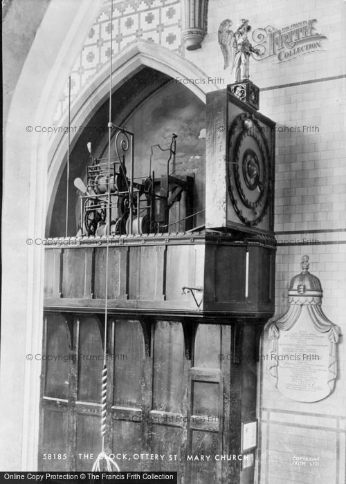 Photo of Ottery St Mary, The Clock, Church Interior 1907