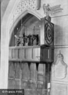 The Clock, Church Interior 1907, Ottery St Mary