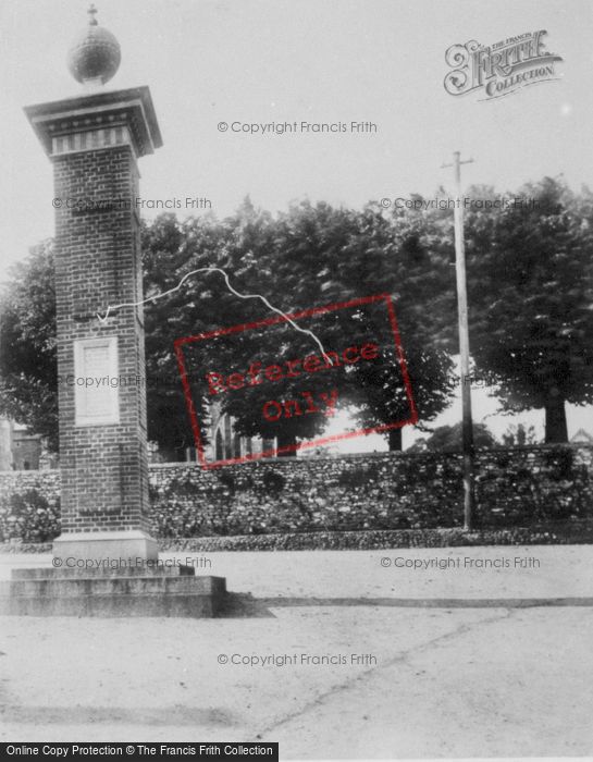 Photo of Ottery St Mary, The Memorial c.1900