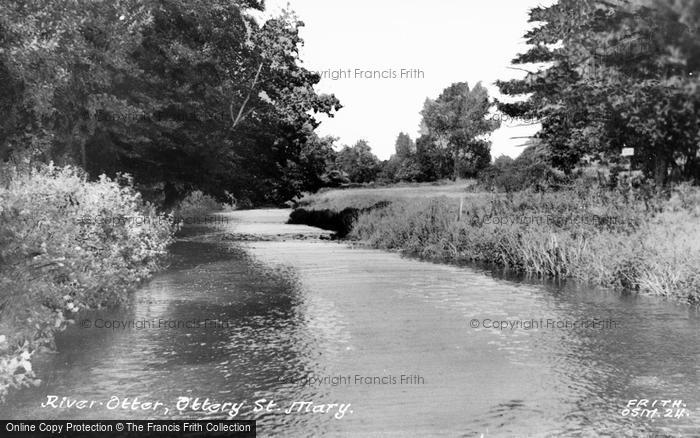 Photo of Ottery St Mary, The River Otter c.1955