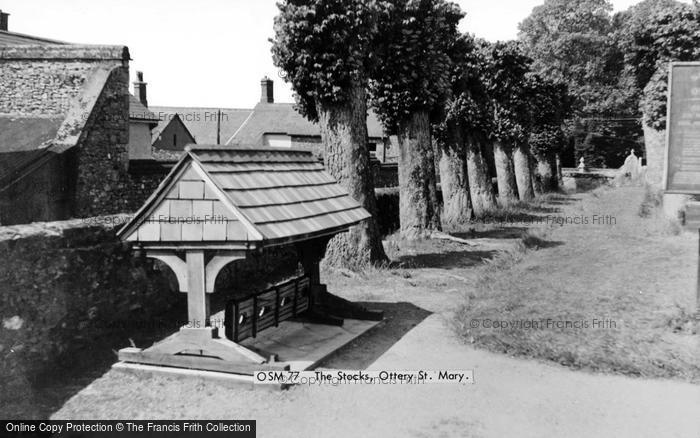 Photo of Ottery St Mary, The Stocks c.1960