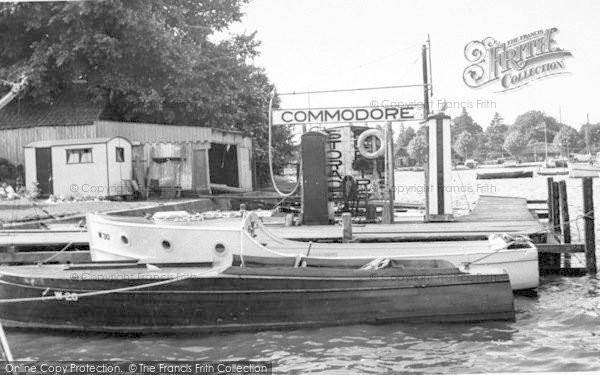 Photo of Oulton Broad, Commodore Yard c.1955