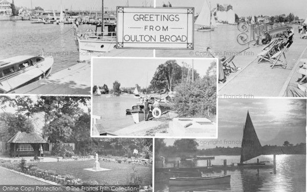 Photo of Oulton Broad, Composite c.1955