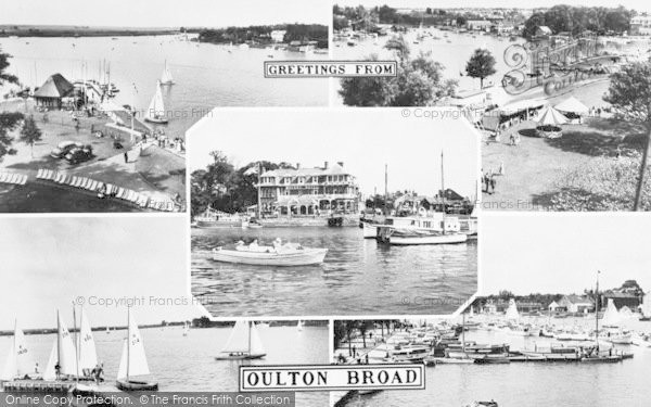 Photo of Oulton Broad, Composite c.1960