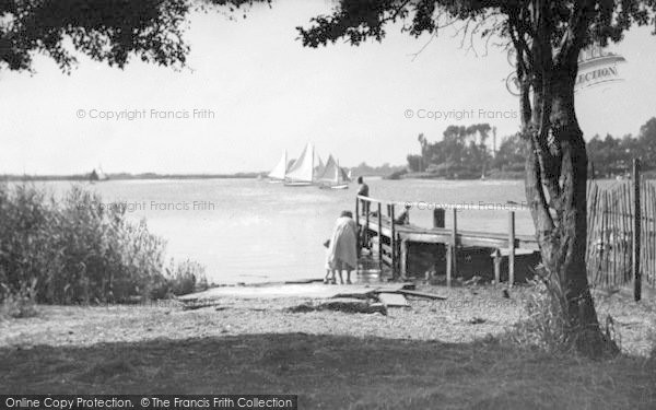 Photo of Oulton Broad, From Nicholas Everitt Park c.1950