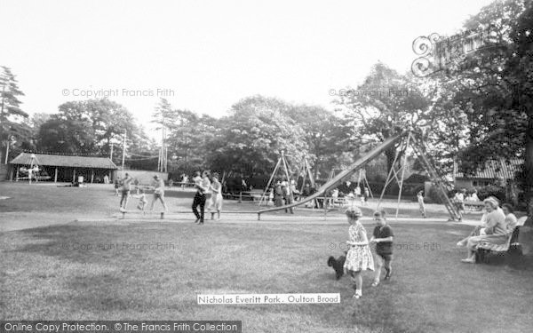 Photo of Oulton Broad, Nicholas Everitt Park c.1965