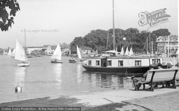 Photo of Oulton Broad, River Scene c.1950