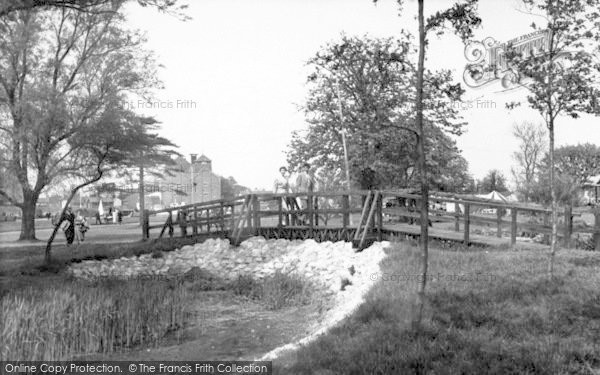 Photo of Oulton Broad, Rustic Bridge c.1955
