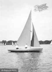 Sailing Boat c.1960, Oulton Broad