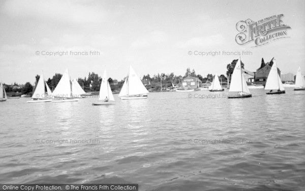Photo of Oulton Broad, Sailing Boats c.1960