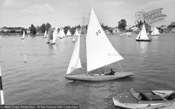 Photo of Oulton Broad, Sailing Boats c.1960