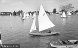 Sailing Boats c.1960, Oulton Broad