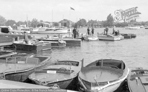 Photo of Oulton Broad, The Landing Stage c.1955