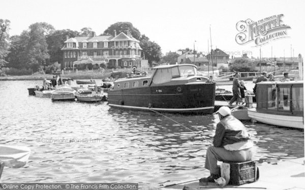 Photo of Oulton Broad, The Landing Stage c.1955