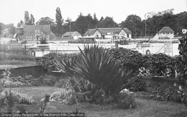 Photo of Oulton Broad, View From The Wherry Hotel Quay c.1939