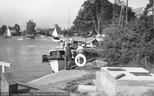 Photo of Oulton Broad, Wherry Hotel Quay c.1955