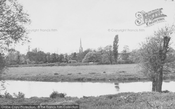 Photo of Oundle, View From The River Oundle c.1950