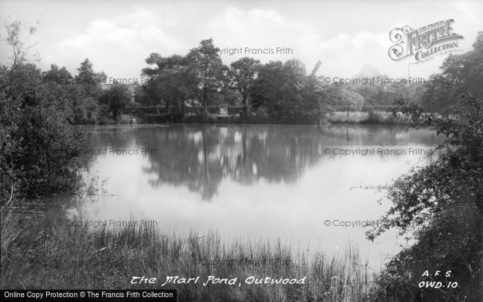 Photo of Outwood, The Marl Pond c.1950