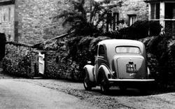 Car In The Village c.1960, Over Haddon