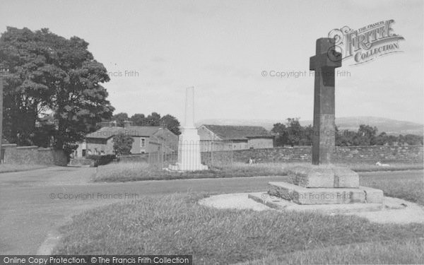 Photo of Over Kellet, The Cross And War Memorial c.1960